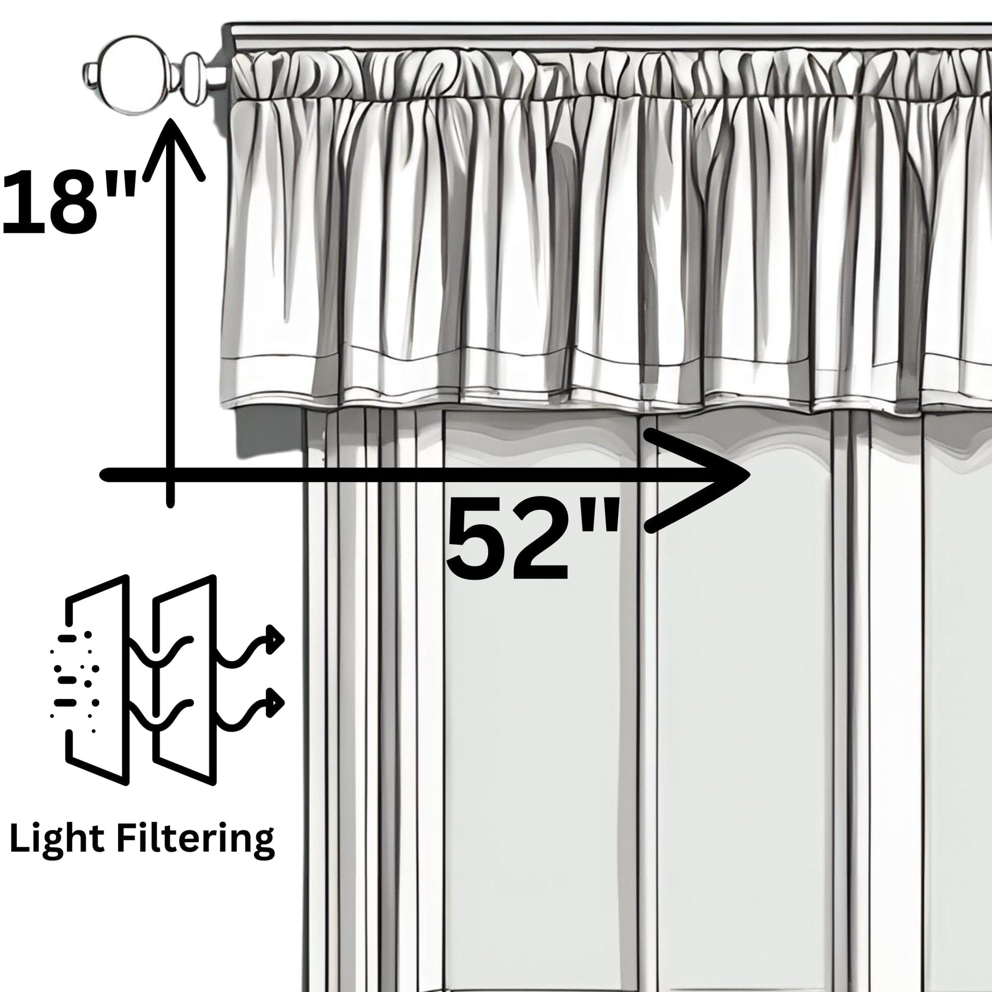 DaDa Bedding Floral Sunshine Yellow Hummingbirds Window Curtain Valance - 18" x 52" (JHW-925) - - Valance