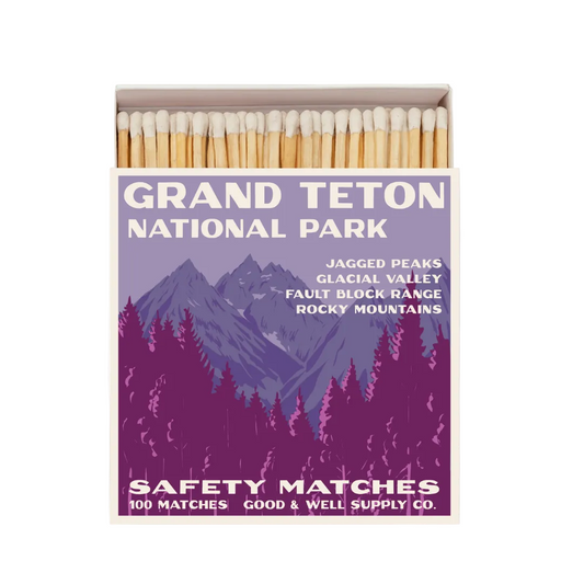 Grand Teton Vintage National Park Cabin Matches - - matches