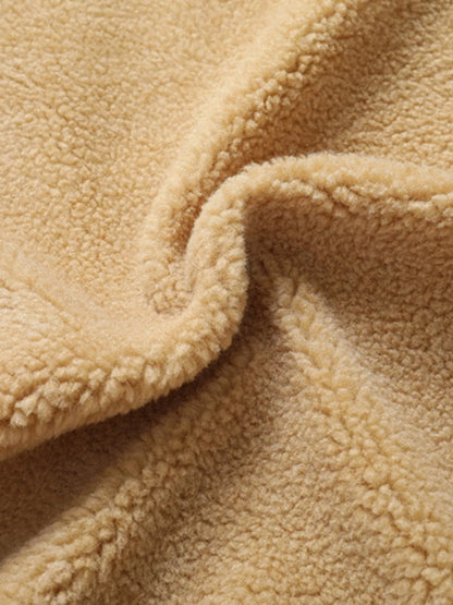Men's Warm Sherpa Lined Jacket - -