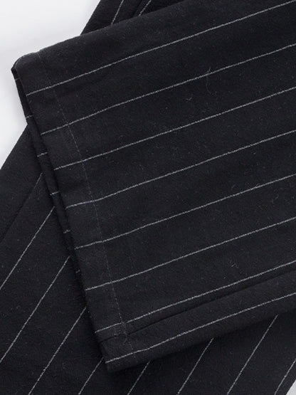 Men's Full Size Striped Wide Leg Pant Plus Size - -