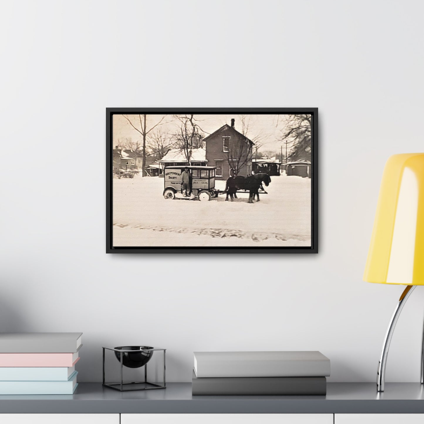 Milk Man Gallery Canvas Wraps, Horizontal Frame