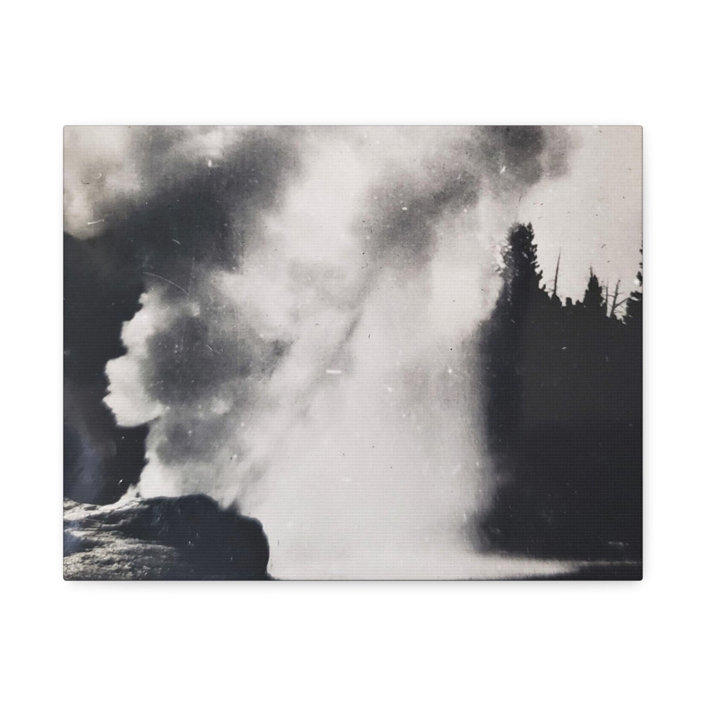 Riverside Geyser Yellowstone Stretched Canvas