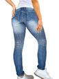 FlareBoost Womens Ripped Stretch Straight Jeans in Light Blue - Light Blue Small - Women's Fashion - Women's Clothing - Bottoms - Jeans