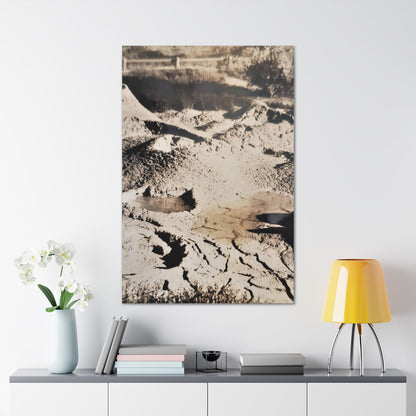 Yellowstone West Thumb Paint Pots Canvas Gallery Wraps 32″ x 48″ 1.25"