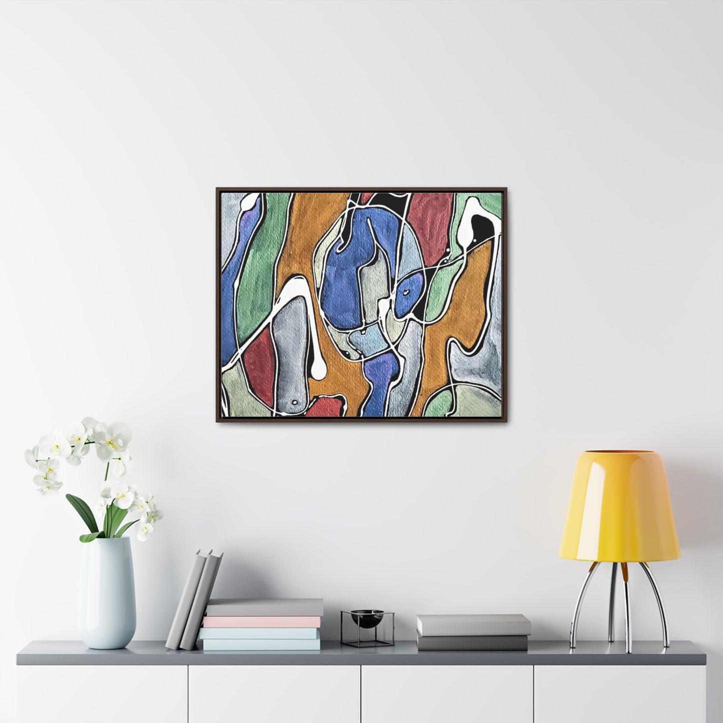 Blue Girl Gallery Canvas Wraps, Horizontal Frame