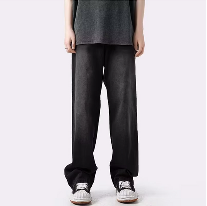 Retro Washed-Out Jeans - - jeans