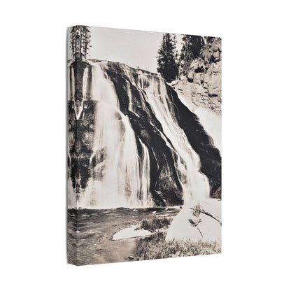 Gibbon Falls Yellowstone Satin Canvas Stretched