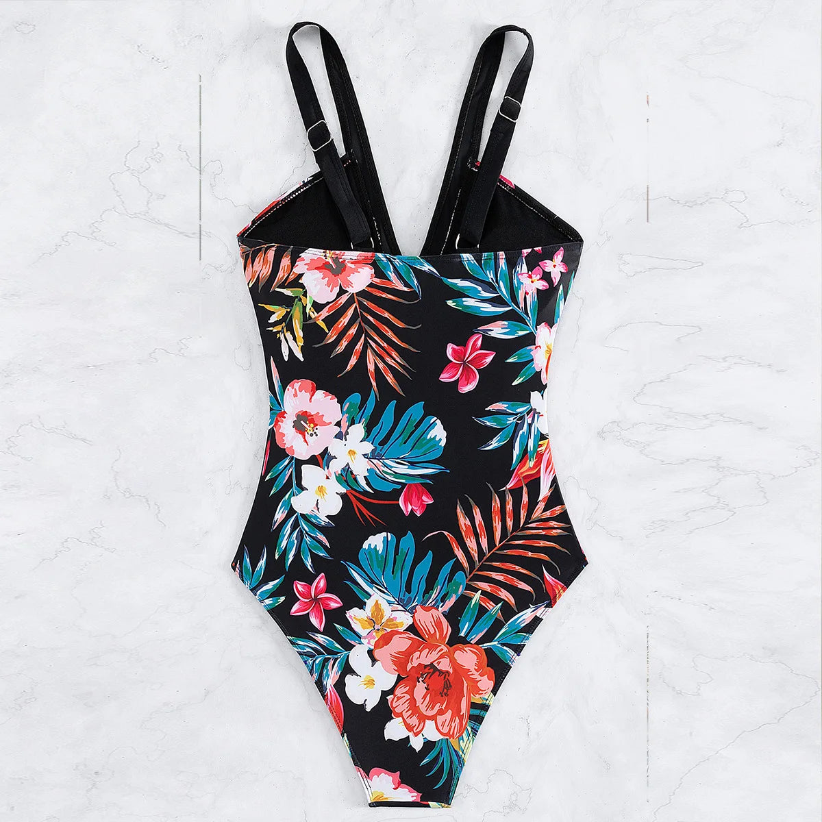 Floral Design Swimwear Women One-Piece Swimsuit