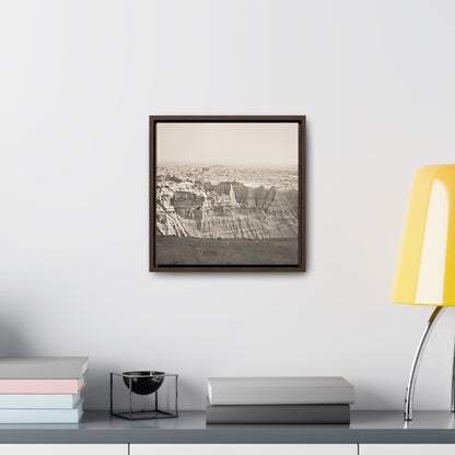 The Pinnacles Gallery Canvas Wraps Square Frame 12″ x 12″ Premium Gallery Wraps (1.25″) Walnut