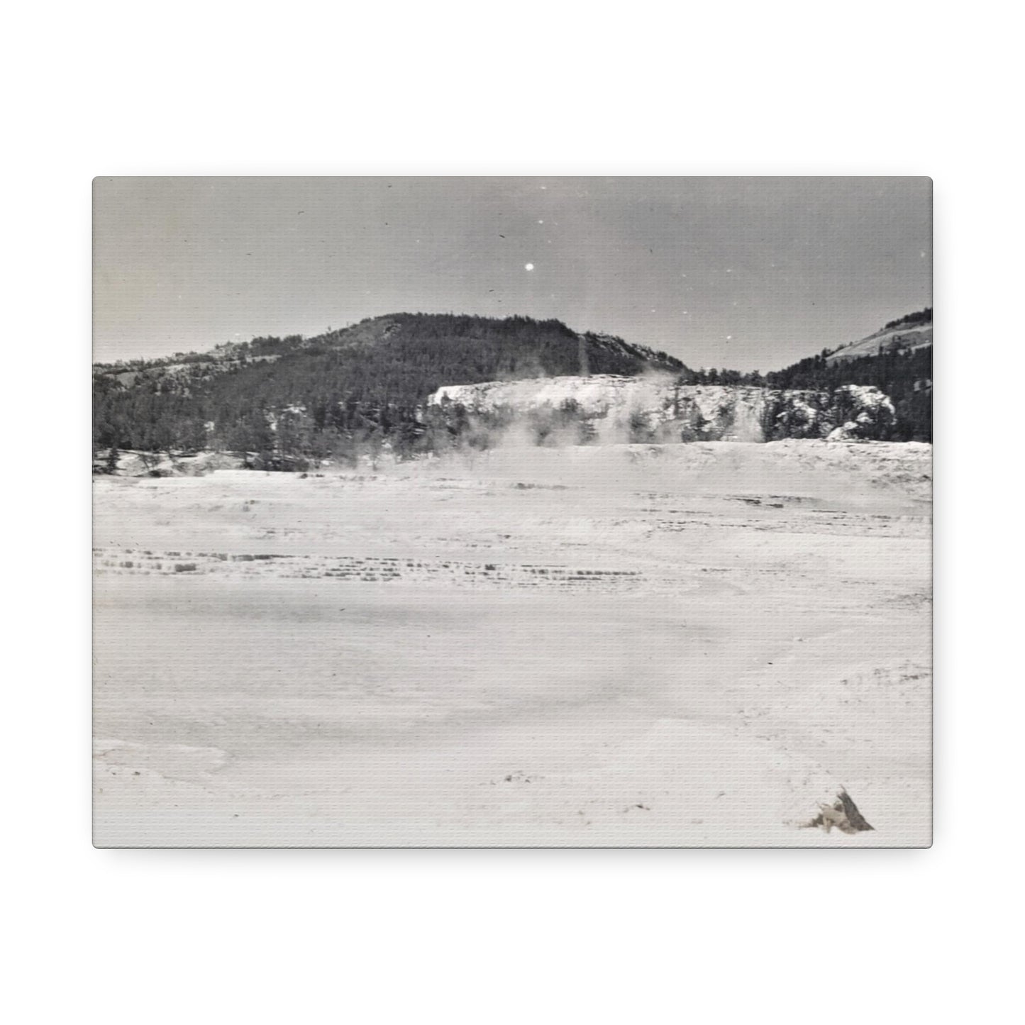 Mammoth Hot Springs Yellowstone Stretched Canvas