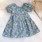 Country Charm Halter Dress for Girls - Blue 110cm - dress