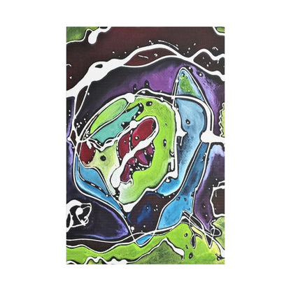 Alien Satin Canvas, Stretched 24″ x 36″ (Vertical) 1.5"