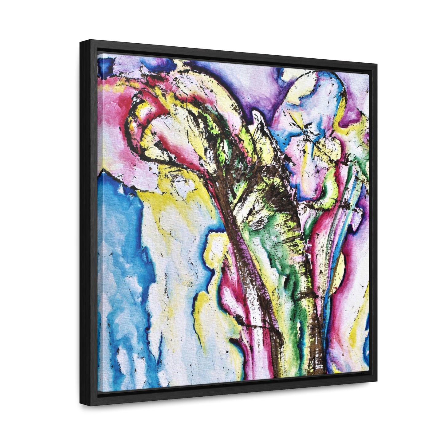 Calla Lilies Gallery Canvas Wraps, Square Frame