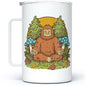 Meditating Bigfoot Insulated Travel Mug - 18oz -