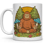 Meditating Bigfoot Mug - 11oz -