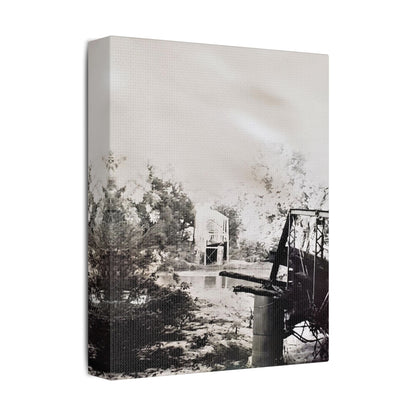 Bridge Satin Canvas Stretched