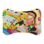 Space Judy Pet Feeding Mats Bone shape (19" x 14") White