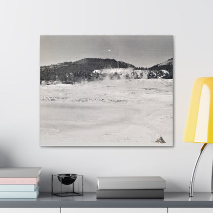 Mammoth Hot Springs Yellowstone Canvas Gallery Wraps 24″ x 20″ 1.25"