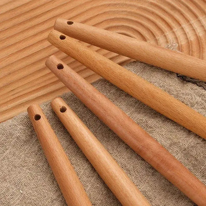 12pcs Silicone Kitchen Utensil Set Wooden Handle Silicone Cooking Tools