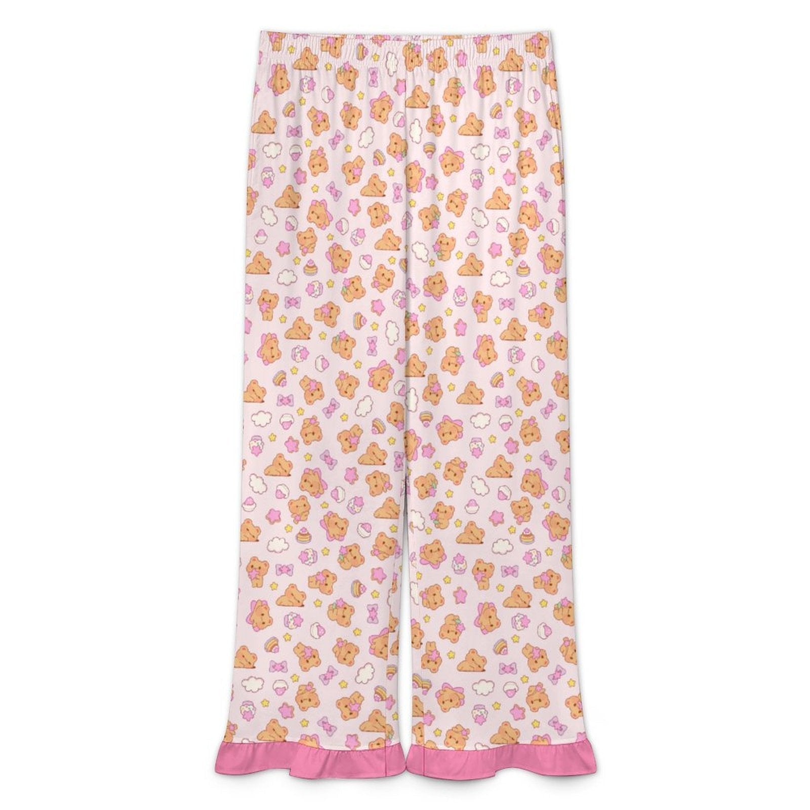 Bearly Adorable Ruffle Play Bottoms - White - Clothing