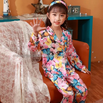 Silk Pajamas Pajamas With Headband