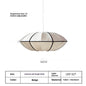 Simple And Modern Japanese Retro Pendant Light - A60off White With Black Edge - Lights