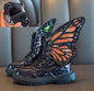 Kids Winter Boots Black orange 34