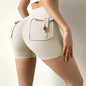 Women-s High-Waist Sport Shorts White Extra Large