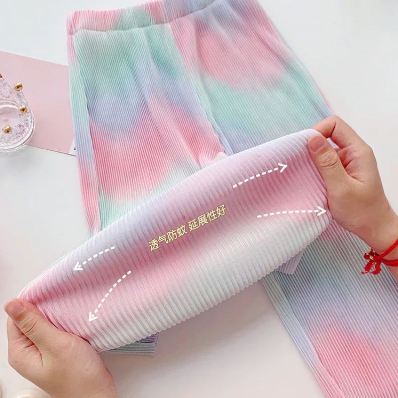 Rainbow Tie-Dye Baby Pants - - pajama