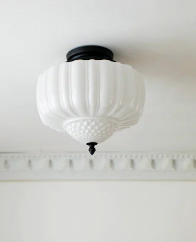Marlo Ceiling Light Vintage French Glass - Kia Day Design