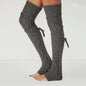 Solid Color Over-the-Knee Chunky Knit Leg Warmers