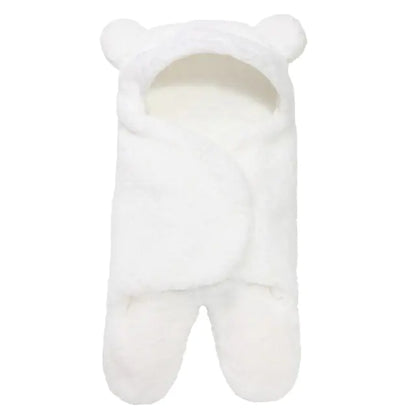 Ultra-Soft Baby Sleeping Bag White 0-3 Month