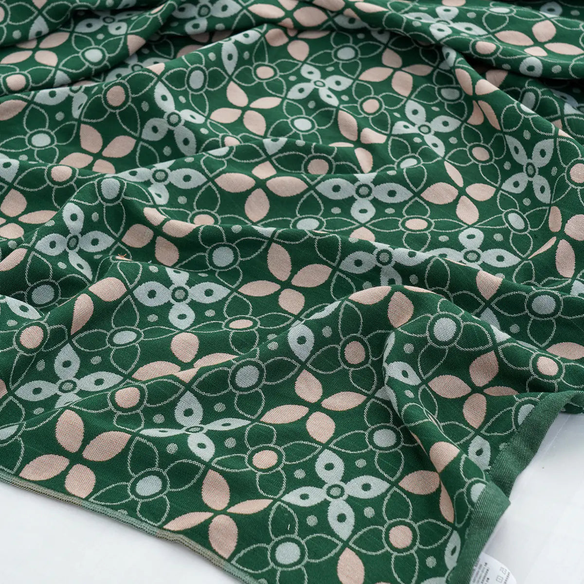 Bamboo Fiber Summer Blanket with Floral Design Kia Day Design