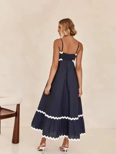 Benny Sleeveless Black Maxi Dress - - dress
