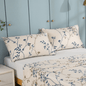 Tache Poplin Cotton Elegant Leaf Vine Cream Beige Pillowcase - 20 x 30 - Pillowcase