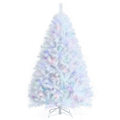 6 Feet Iridescent Tinsel Artificial Christmas Tree with 792 Branch Tips - Default Title -
