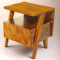 Rum Handcrafted Solid Wood Nightstand - Caramel - Nightstand