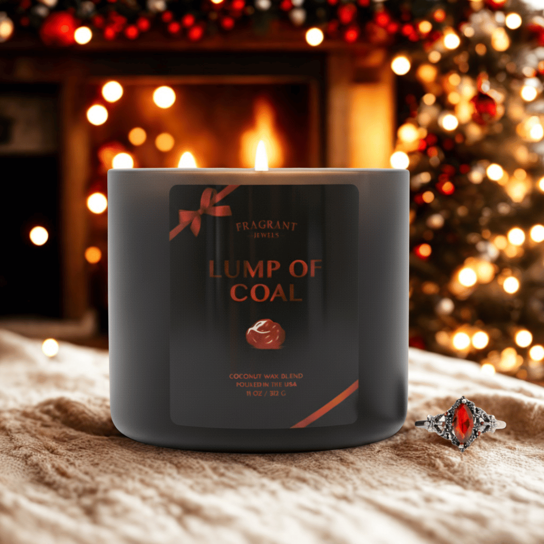 Lump of Coal - Jewel Candle - - Jewel Candle