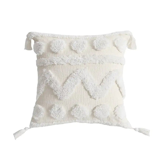 Handmade Chenille Tassel Pillowcases - PE20463E 45x45 - pillow cover
