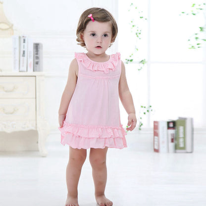 Childrens Summer Dress - Pink 110 - toddler dress