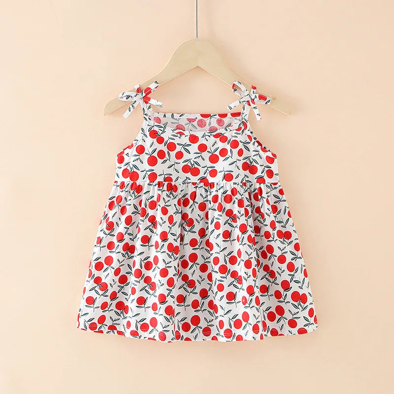 Summer Sleeveless Print Cotton Casual Dresses