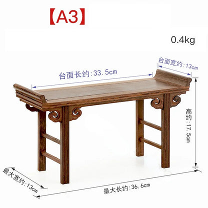 Chinese Redwood Low Tea Table and Display Stand - A3 -