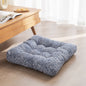 Japanese-Style Cotton Futon Floor Cushion (Round or Square) - Square 2 Style - Floor Cushion