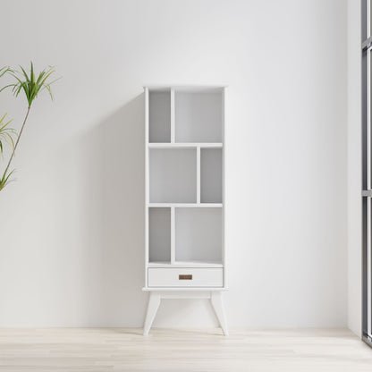 Draper - Mid Century Wide Bookcase And Storage Unit- Unique Piece Furniture- {{Product type}}