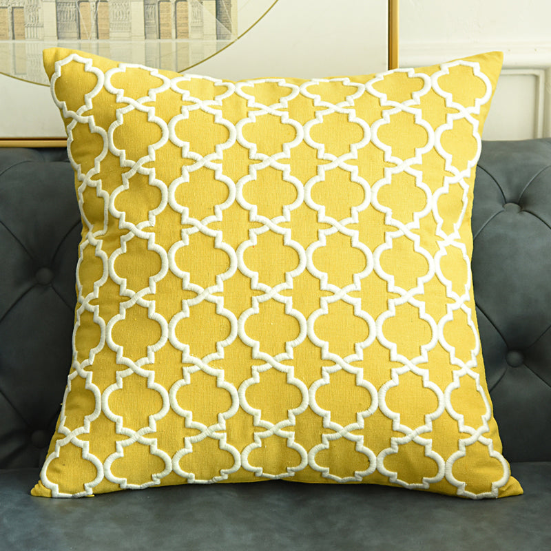 Modern Simple Pillow Cover Embroidered Cushion Cover