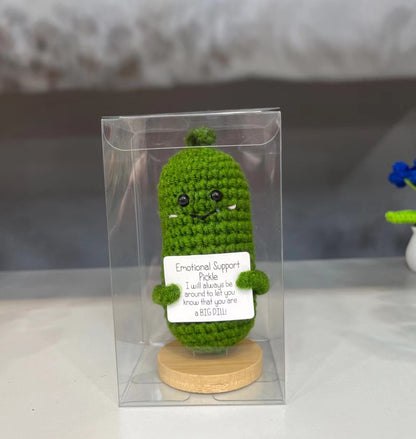 Charming Woven Cucumber Doll - - decor