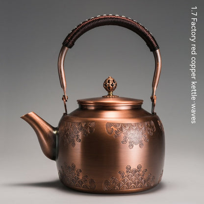 Vintage Copper Tea Craft Pot - 1.7L copper kettle-Tangqianyan - tea pot