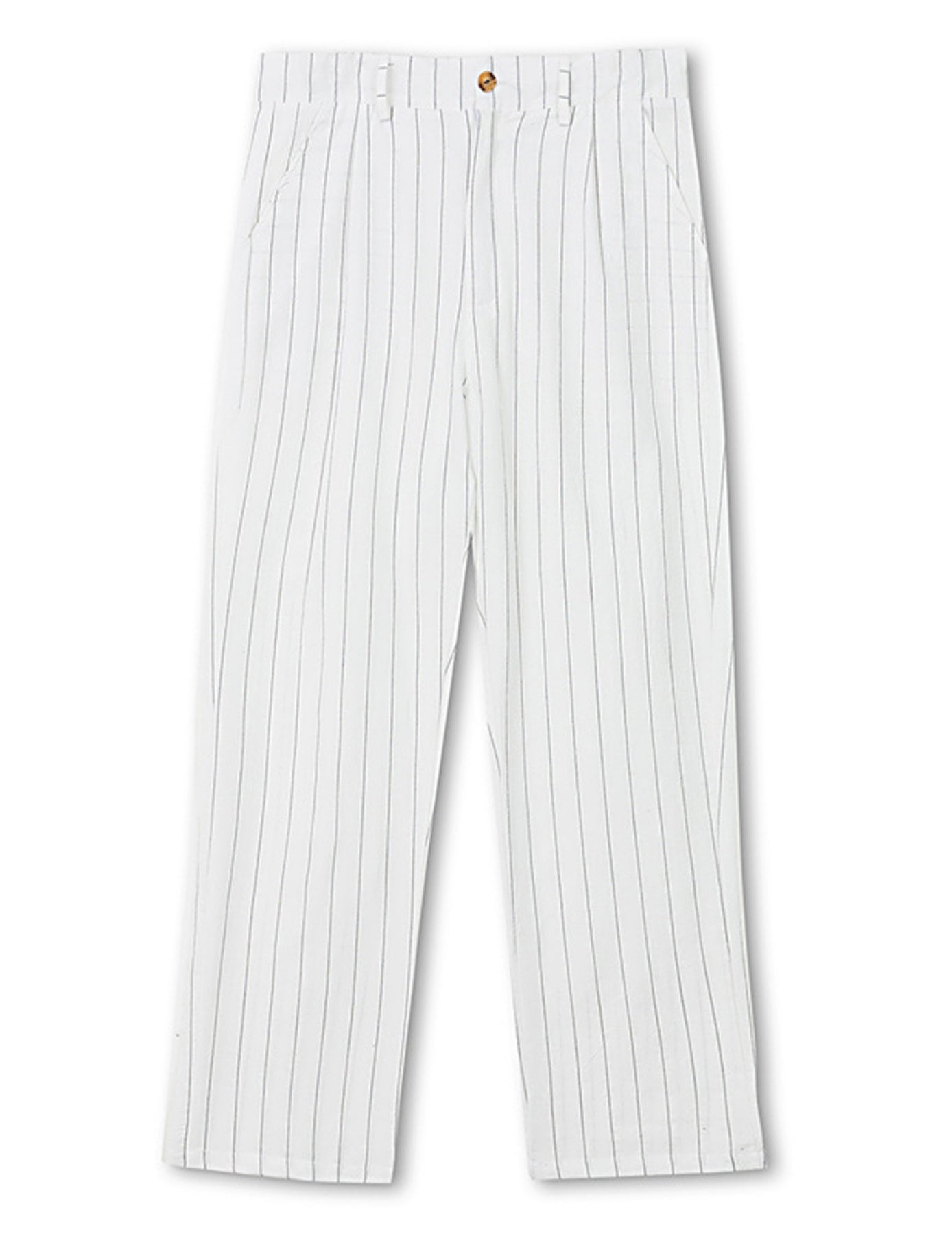 Men's Full Size Striped Wide Leg Pant Plus Size - -