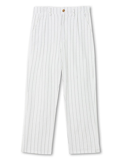 Men's Full Size Striped Wide Leg Pant Plus Size - -