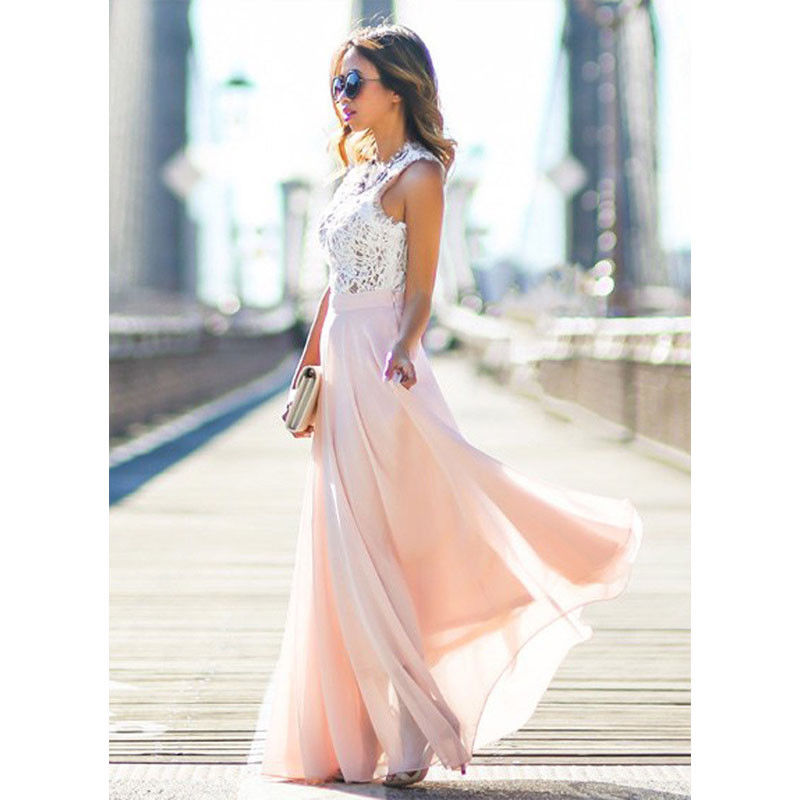 Sleeveless Lace Party Dress - - dress